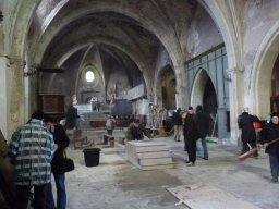 Nettoyage de l'église